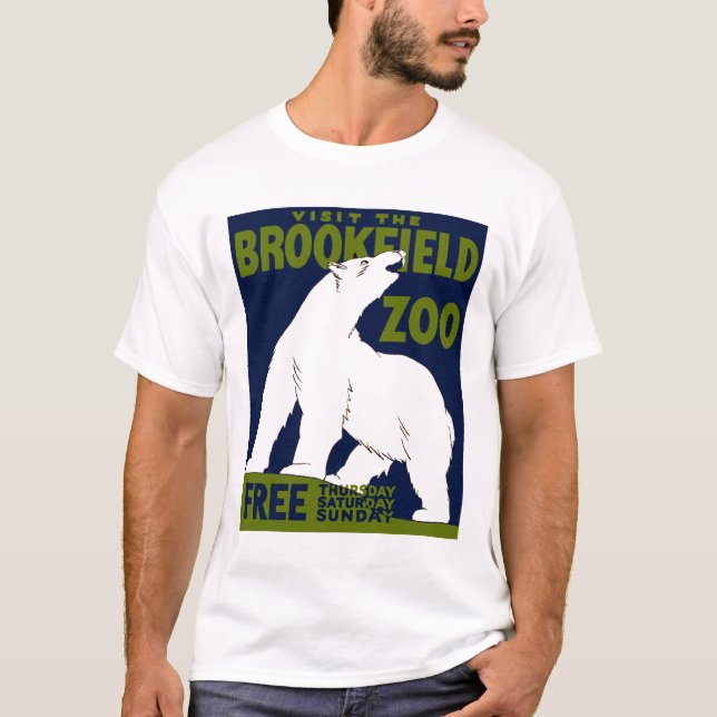 Camiseta Brookfield Zoo, Poster do Programa de Arte Federal (Frente)