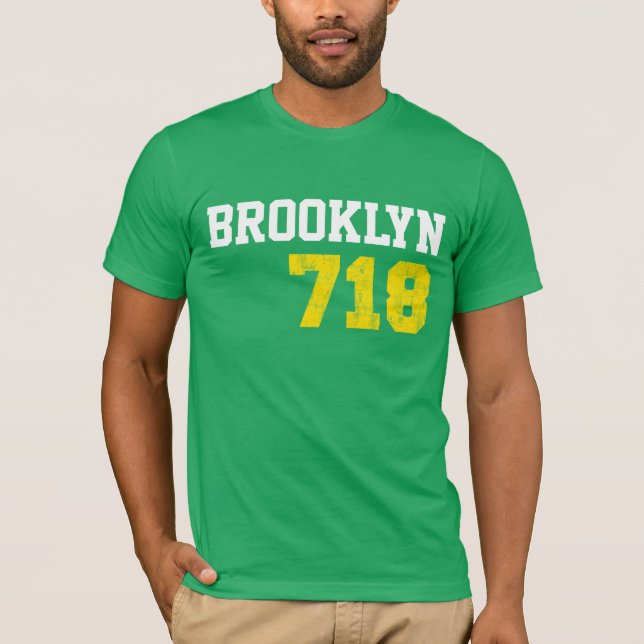 Camiseta Brooklyn 718 (Frente)