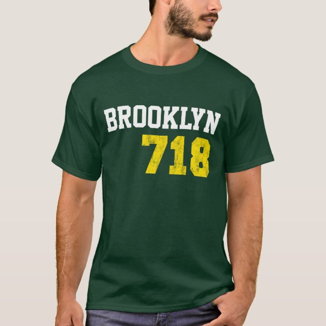 Camiseta Brooklyn 718 (Frente)