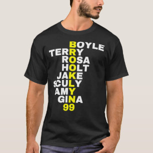 Camiseta Brooklyn 99 Nomes Essenciais