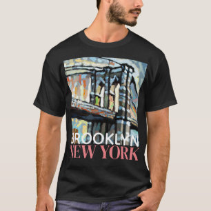 Camiseta Brooklyn Bridge New York, T-Shirt 2 masculina