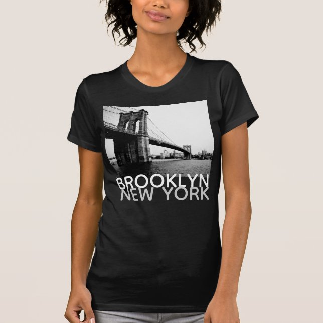 Camiseta Brooklyn Bridge New York T-shirt para mulheres #2 (Frente)