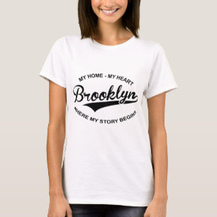 Camiseta Brooklyn meu coração minha casa onde minha