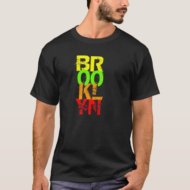 Camiseta Brooklyn nas cores (Frente)