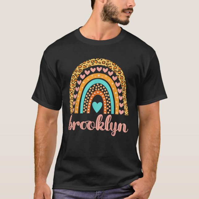 Camiseta Brooklyn Nome Birthday Gift (Frente)