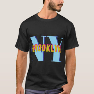 Camiseta BROOKLYN NY cinza azul