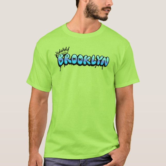 Camiseta Brooklyn NYC Throwback 80s 90s Grafite Hip Hop S (Frente)