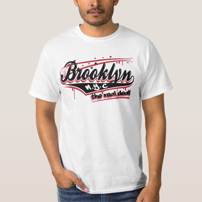 Camiseta Brooklyn "o negócio real " (Frente)