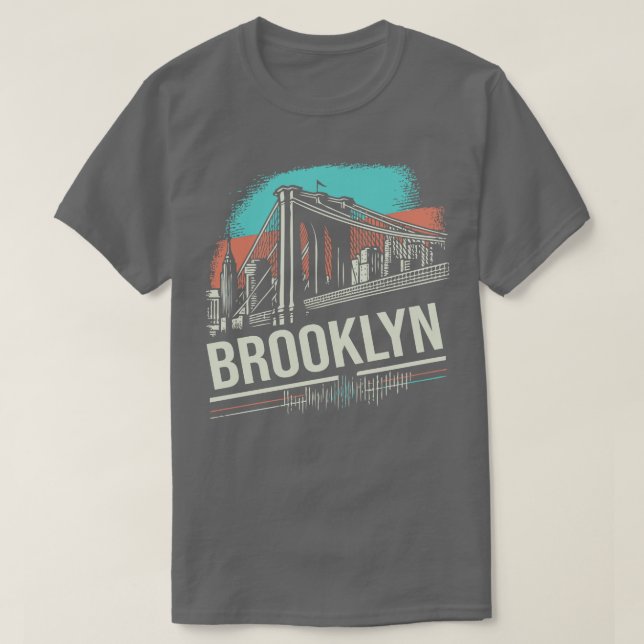 Camiseta Brooklyn Vintage Design (Frente do Design)