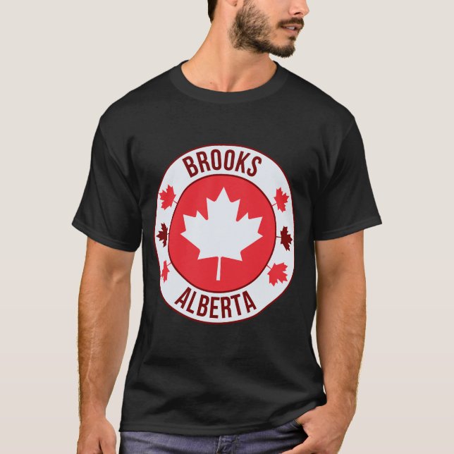 Camiseta Brooks, Canada City T-Shirt | Travel & Hometown Pr (Frente)