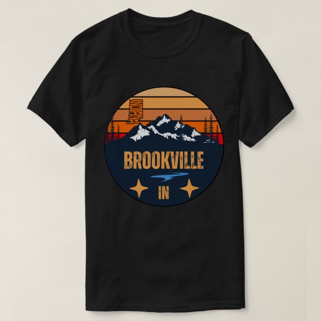 Camiseta Brookville, Indiana (Frente do Design)