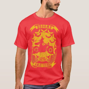 Camiseta Brooms Are For Amateurs Witches Motorcycle Funny H