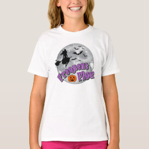 Camiseta Broomstick ambulante de bruxa do Dia das Bruxas Fr