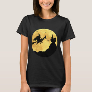 Camiseta Broomstick ambulante Engraçado Halloween Dachshund