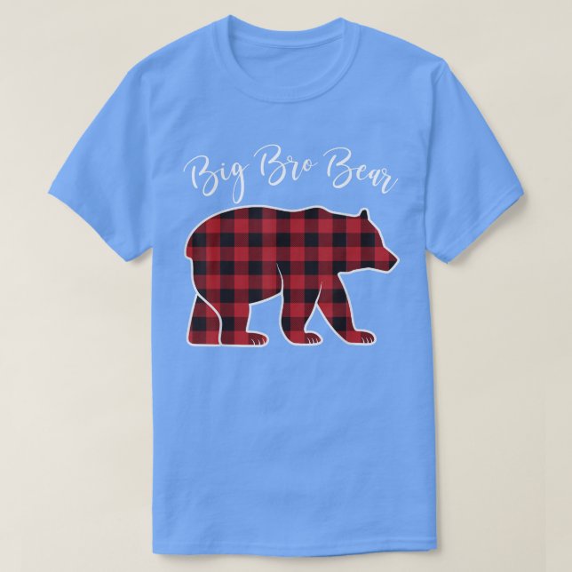Camiseta Brother Bear Pajama Red Buffalo Xmas Family Christ (Frente do Design)