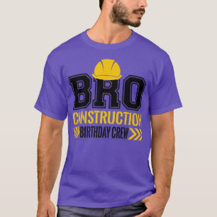 Camiseta Brother Birthday Crew 1st construction Birthday Tr