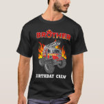 Camiseta Brother Birthday Crew Fire Truck Firefighter Firem<br><div class="desc">Brother Birthday Crew Fire Truck Firefighter Fireman Party.</div>