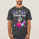 Camiseta Brother Birthday Crew Outer Space Birthday Family<br><div class="desc">Brother Birthday Crew Outer Space Birthday Family Theme Bday T-Shirt .</div>