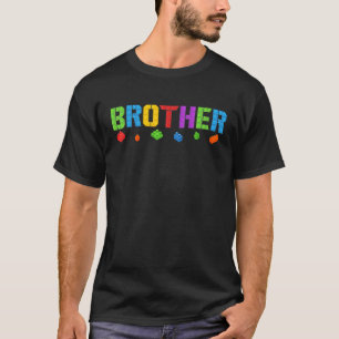 Camiseta Brother Blocks Master Builder Brick Builder Birt
