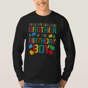 Camiseta Brother Master Builder Building Bricks Blocks Famí