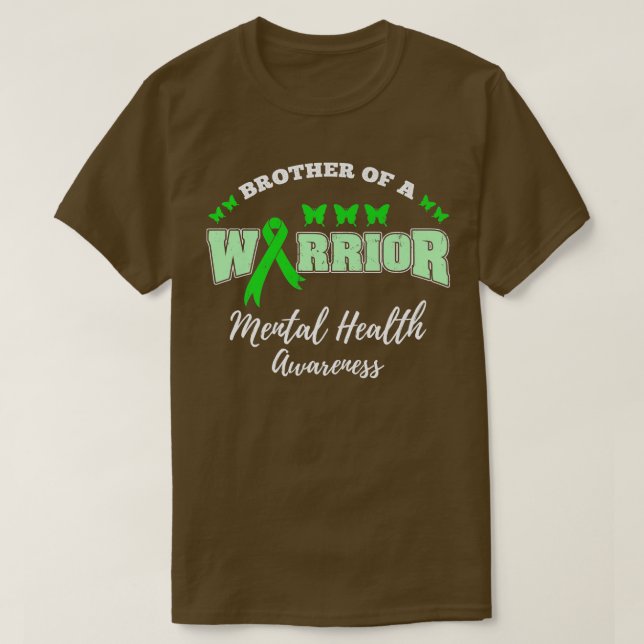 Camiseta Brother Of A Warrior Mental Health Awareness Premi (Frente do Design)