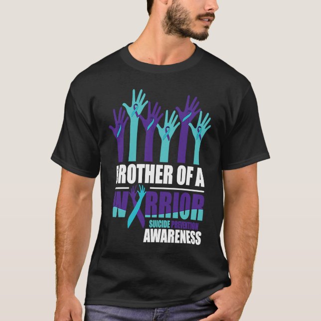 Camiseta Brother of a Warrior Suicide Awareness Mental Heal (Frente)
