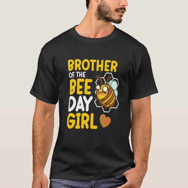 Camiseta Brother Of Bee Day Girl Honey Beekeeper Beekeeping (Frente)
