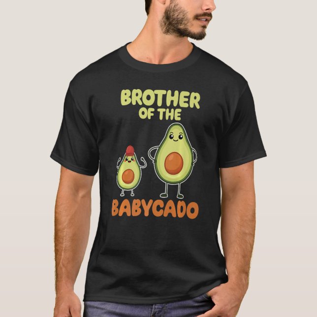 Camiseta Brother Of The Babycado Avocado Cute Family Pregna (Frente)