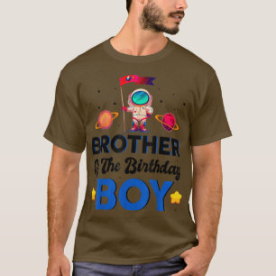 Camiseta Brother Of The Birthday Astronaut Boy Space Theme