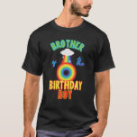 Camiseta Brother Of The Birthday Boy Rainbow Theme Matching<br><div class="desc">Brother Of The Birthday Boy Rainbow Theme Matching Family</div>
