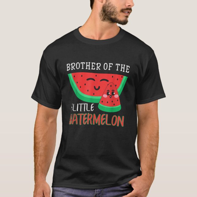 Camiseta Brother Of The Little Watermelon Melon Family Matc (Frente)