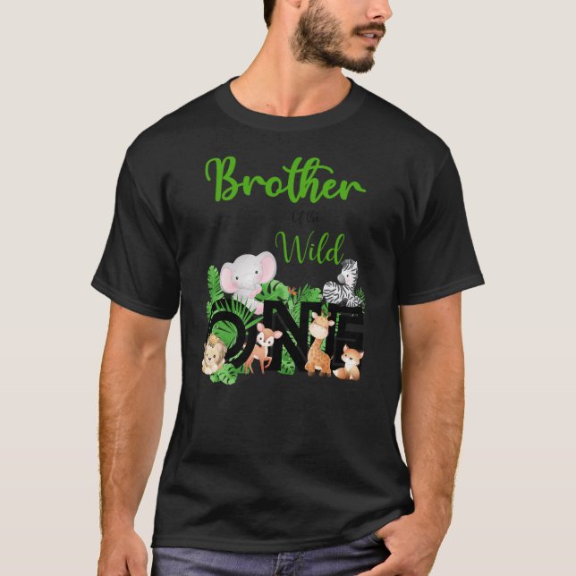 Camiseta Brother of The Wild One  Zoo's Happy Birthday Jung (Frente)