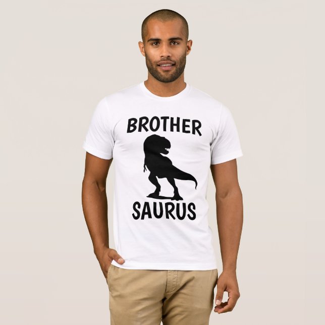 Camiseta BROTHER SAURUS Funny T-shirts (Frente Completa)