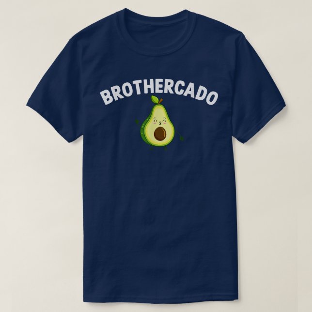 Camiseta Brothercado Funny Avocado Irmão Sibiling Tee (Frente do Design)