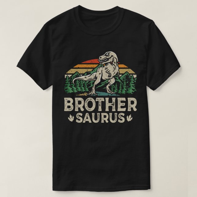 Camiseta Brothersaurus Dinosaur T Rex Irmão Saurus Funny (Frente do Design)