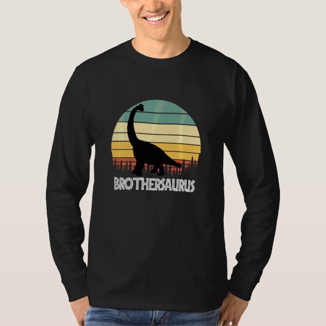 Camiseta Brothersaurus Irmão Surus Irmão Dinossauro (Frente)