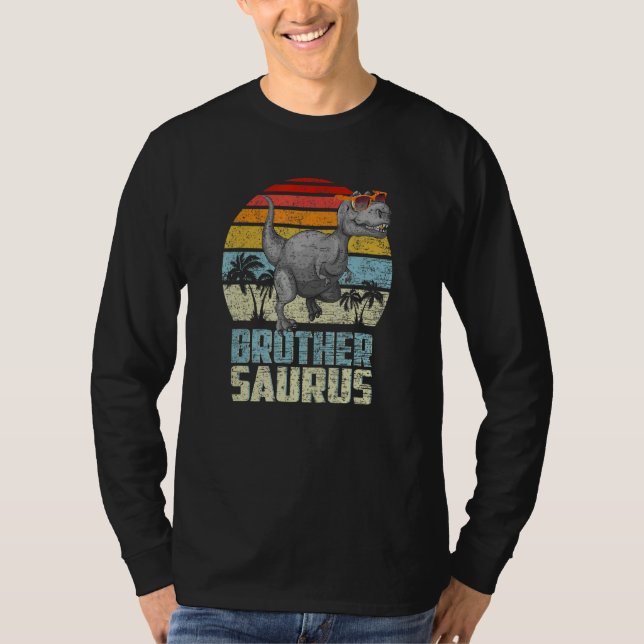 Camiseta Brothersaurus Rex Dinosaur Irmão Surus Família M (Frente)