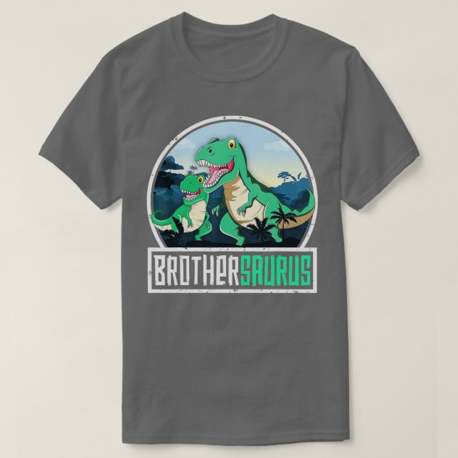 Camiseta Brothersaurus T-Rex Dinossaur Surus Brother Matchi (Frente do Design)