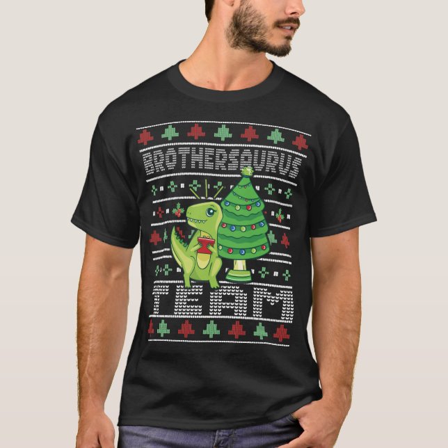 Camiseta brothersaurus Ugly Christmas Sweater (Frente)