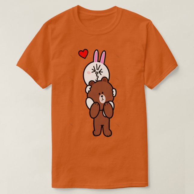 Camiseta Brown Bear Cony Me Carregar Para Casa Meu Amor (Frente do Design)