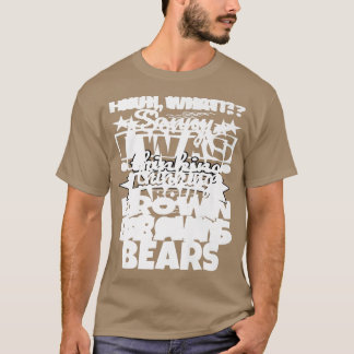Camiseta Brown Bears Lover Engraçado Premium