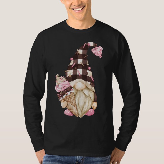 Camiseta Brown Buffalo Blay Gnome Para Sorvete De Morango (Frente)