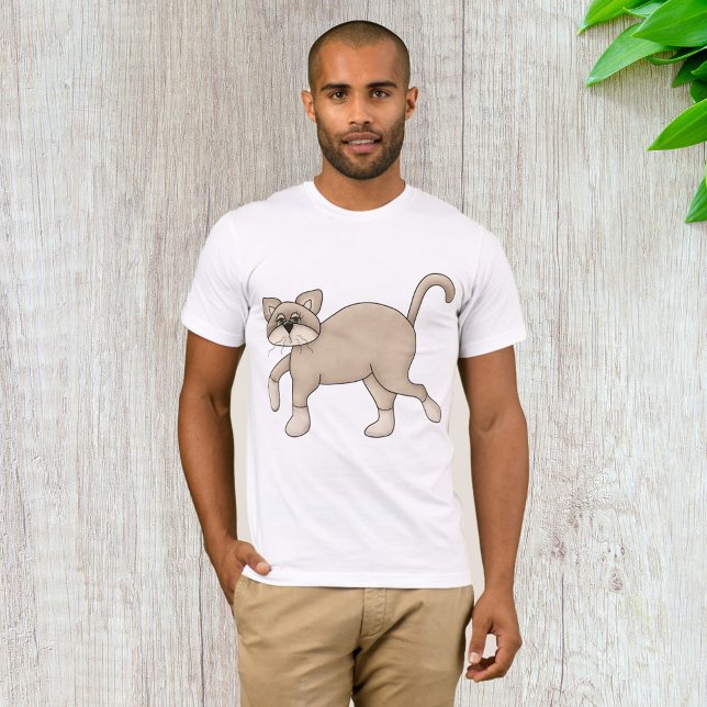 Camiseta Brown Cat Walking (Criador carregado)