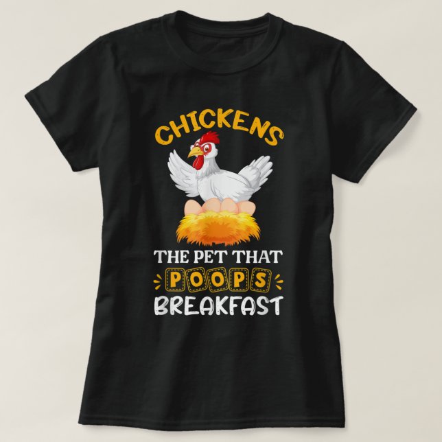 Camiseta Brown Chicken Brown Cow Funny  (Frente do Design)
