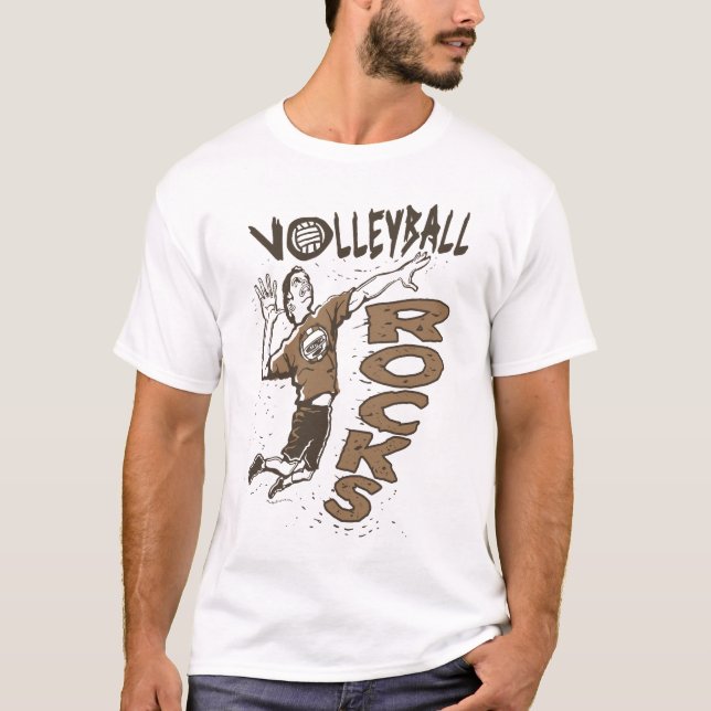 Camiseta Brown de Voleibol (Frente)