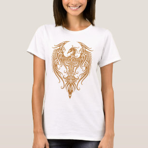 Camiseta Brown decorado Phoenix tribal