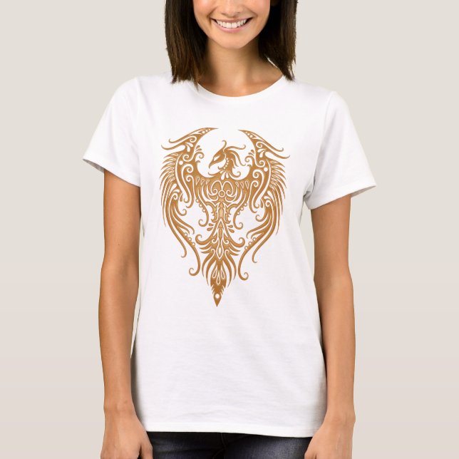 Camiseta Brown decorado Phoenix tribal (Frente)