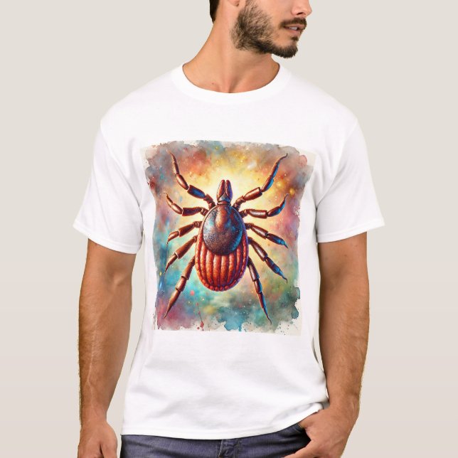 Camiseta Brown Dog Tick 080724AREF111 - Watercolor (Frente)