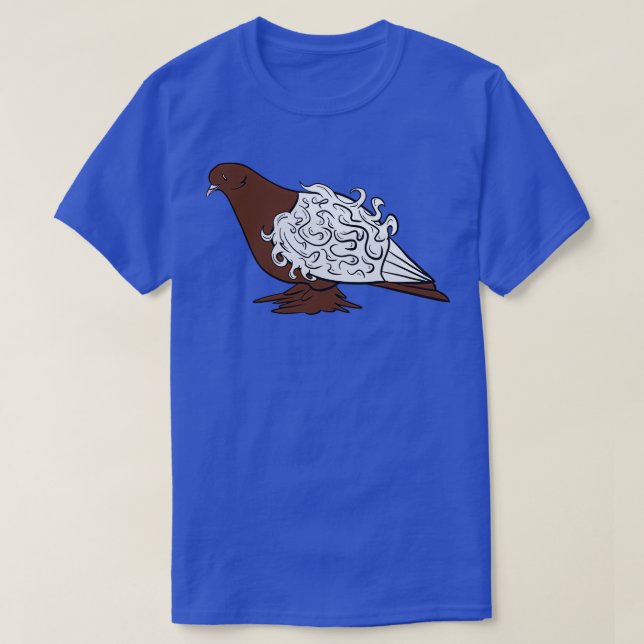 Camiseta Brown Frillback Pigeon (Frente do Design)
