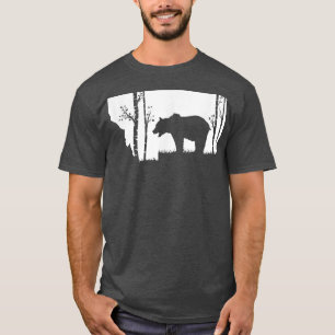 Camiseta Brown Grizzly Bear Hunter - Montana map Hunter